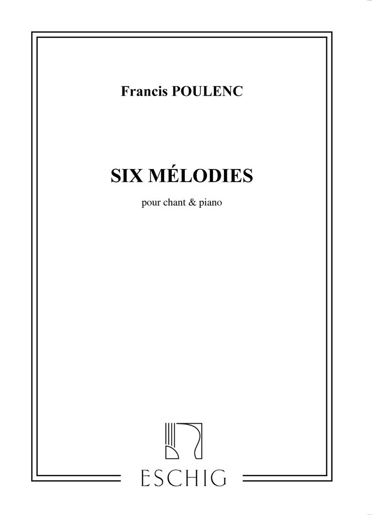 6 Melodies Cht-Piano